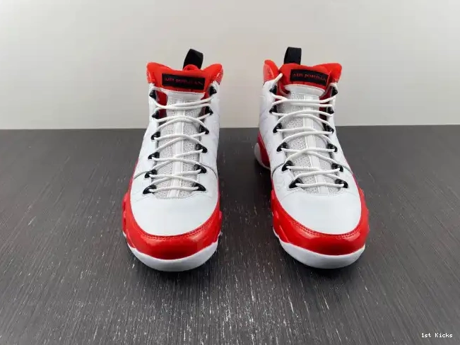 1st Kicks Air Retro Jordan White Gym 302370-160 9 Red 0522